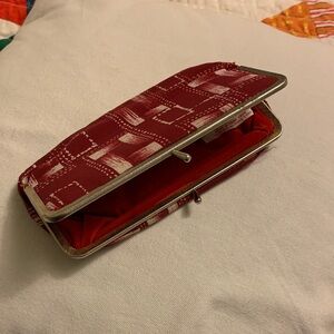 Vintage Maroon Mid-Century Women's Clutch